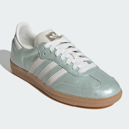 adidas Samba OG Linen Green Metallic Women's