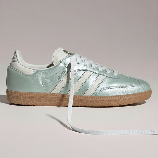 adidas Samba OG Linen Green Metallic Women's