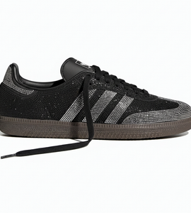 adidas Samba OG Rhinestone Black Silver Women's