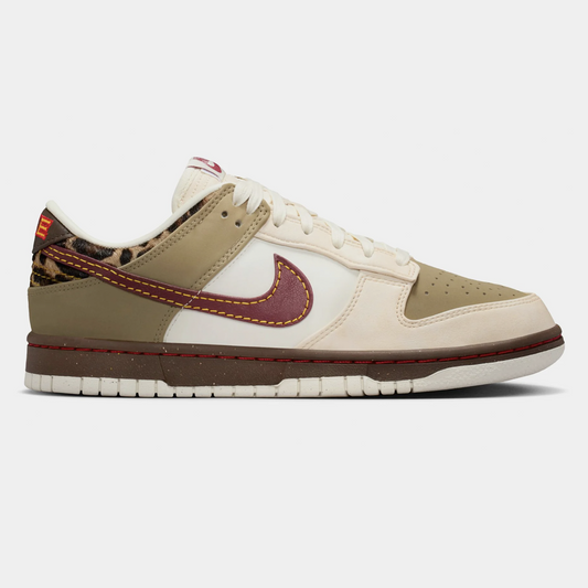 Nike Dunk Low Khaki Team Red Pearl White Women's