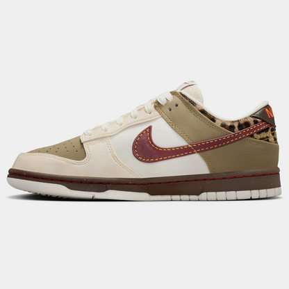 Nike Dunk Low Khaki Team Red Pearl White Women's