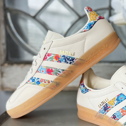 adidas Gazelle Indoor Liberty London Floral Embroidery Stripes Women's