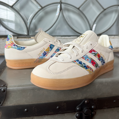 adidas Gazelle Indoor Liberty London Floral Embroidery Stripes Women's