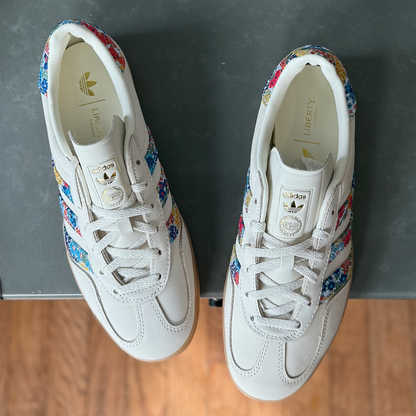 adidas Gazelle Indoor Liberty London Floral Embroidery Stripes Women's