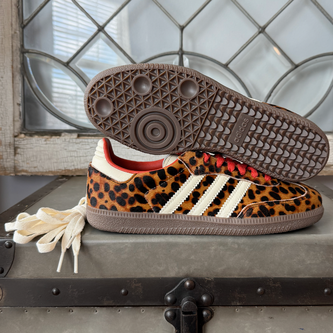 adidas Samba OG Red Leopard Women's Lilac Blonde adidas Samba OG Red Leopard Women's Lilac Blonde