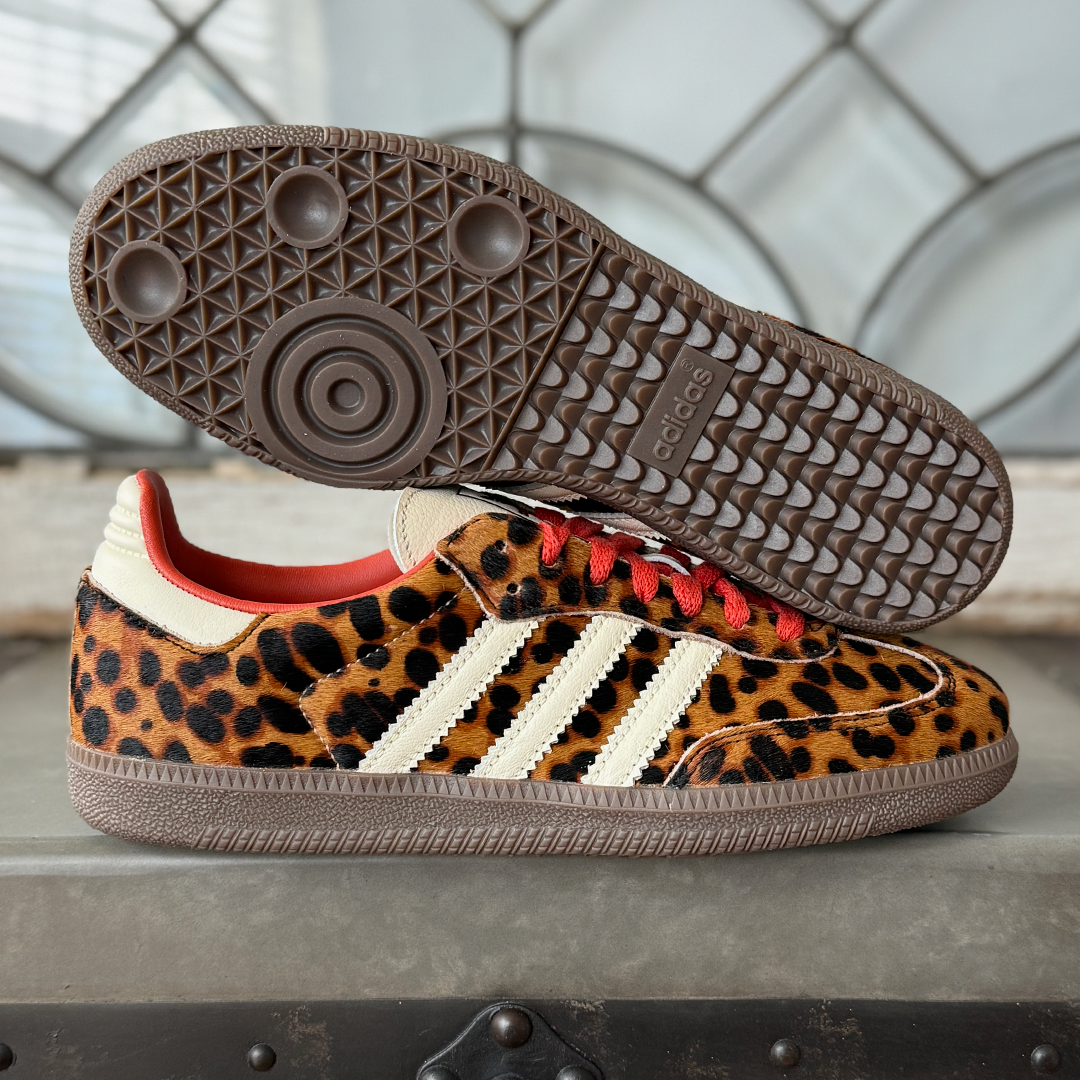 adidas Samba OG Red Leopard Women's Lilac Blonde adidas Samba OG Red Leopard Women's Lilac Blonde