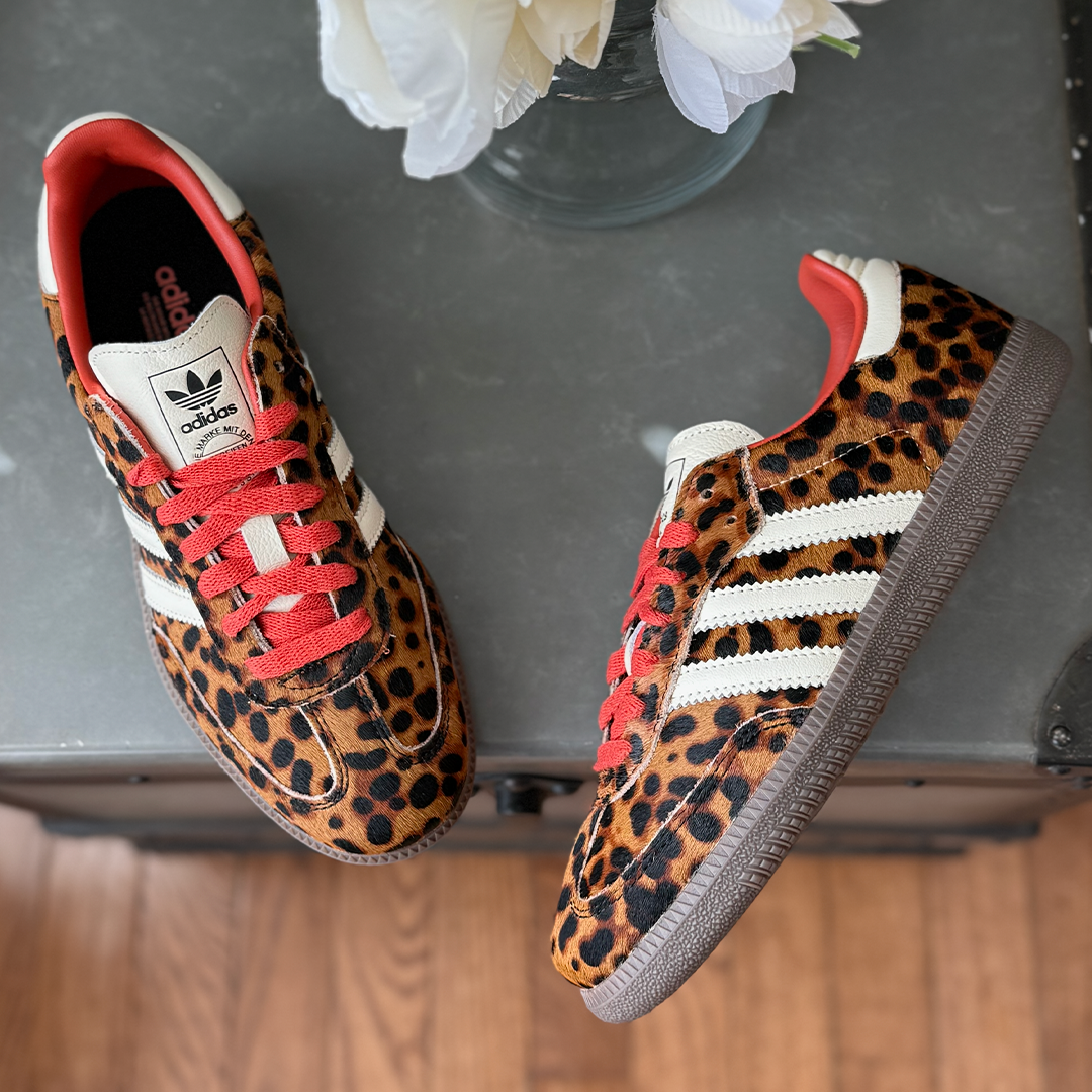 adidas Samba OG Red Leopard Women's Lilac Blonde adidas Samba OG Red Leopard Women's Lilac Blonde