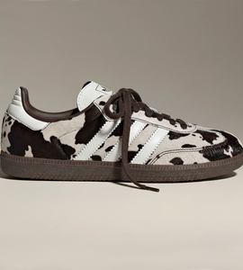 adidas Samba OG Cow Print Dark Brown White Women's