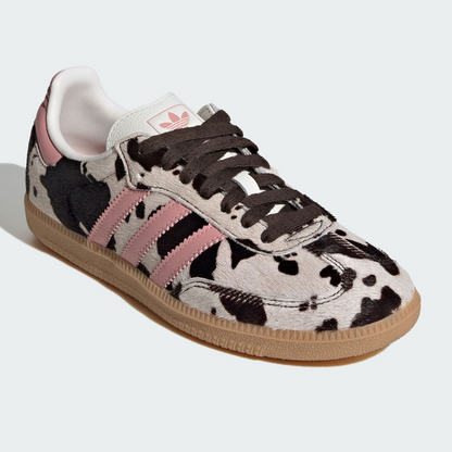 adidas Samba OG Cow Print Dark Brown Wonder Mauve Women's