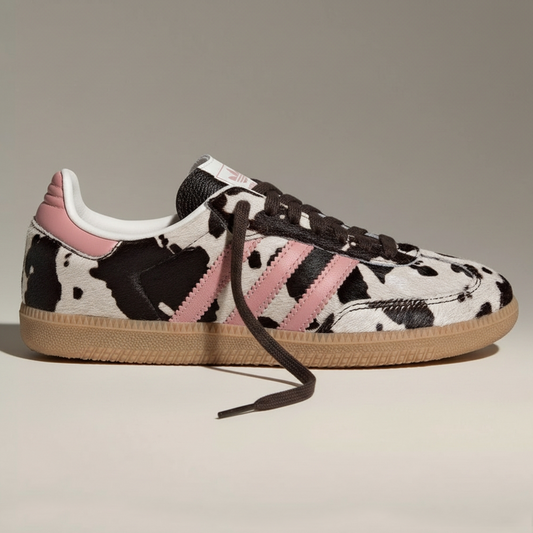 adidas Samba OG Cow Print Dark Brown Wonder Mauve Women's