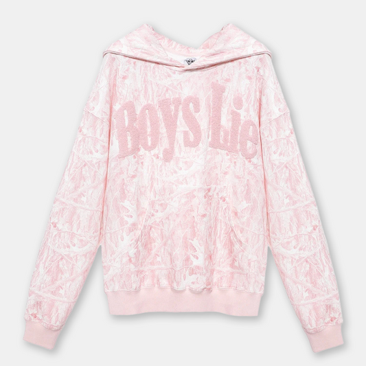 BOYS LIE - PINK MANHUNT RACER HOODIE