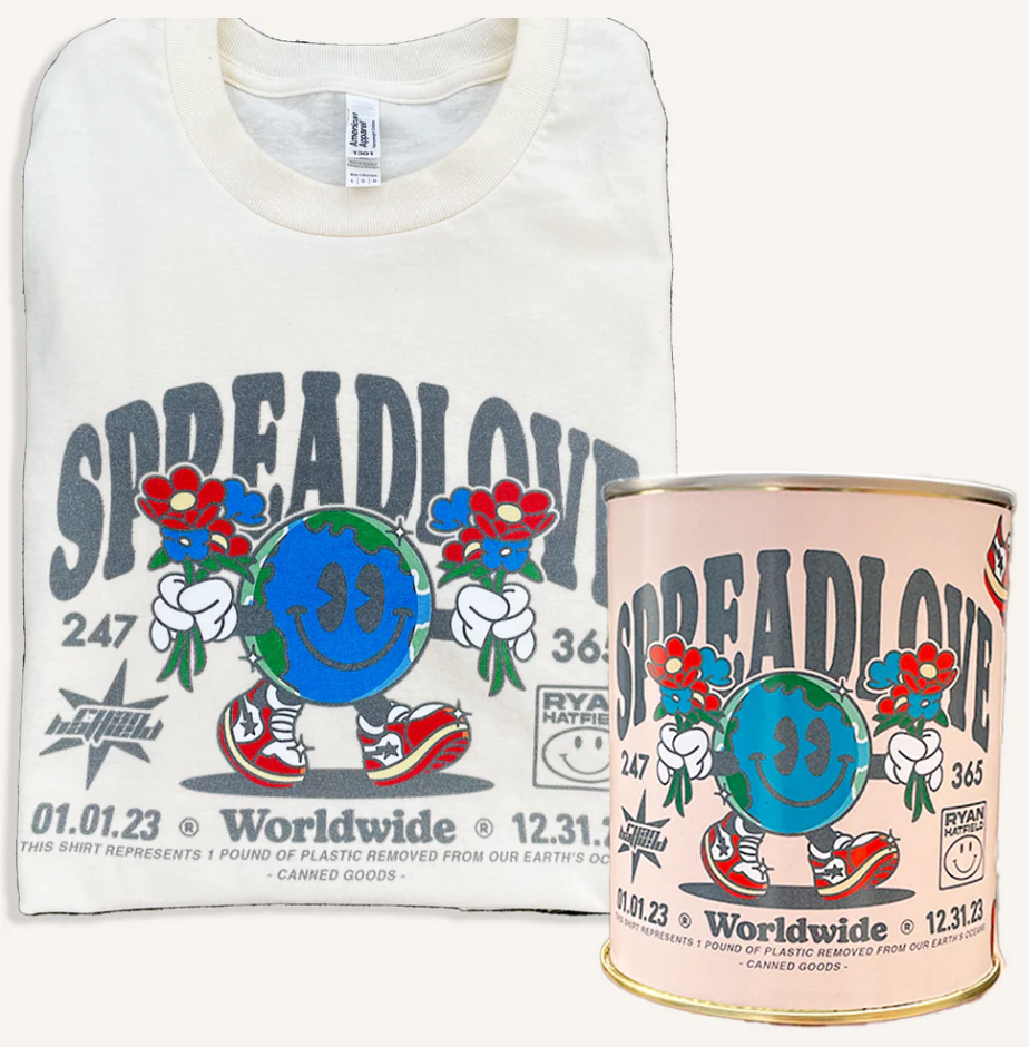 SPREAD LOVE FOR EARTHDAY GRAPHIC TEE