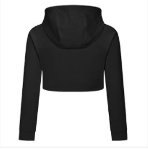 The Anna Black Hooded Pullover