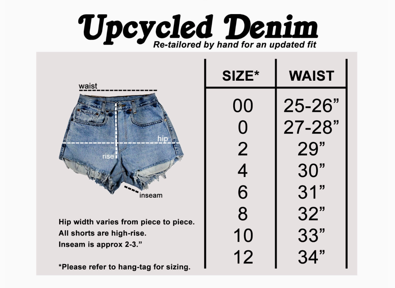Upcycled Levi Denim Shorts