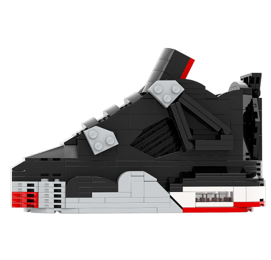Sneaker Bricks Jordan 4 Bred Mini Figure