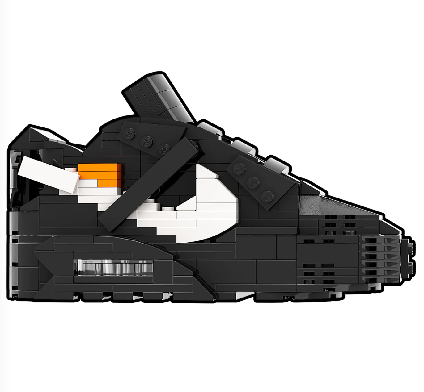 Sneaker Bricks Air Max 90 OFF WHITE Black Mini Figure