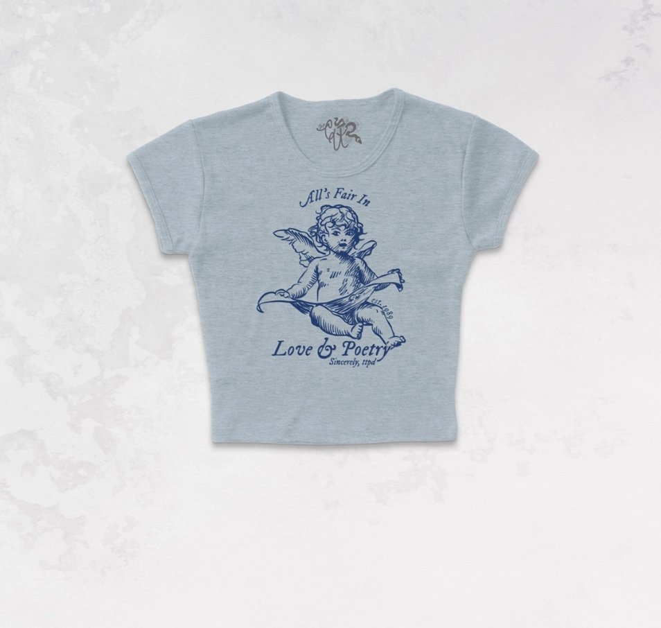 Taylor Baby Tee - Heather Grey