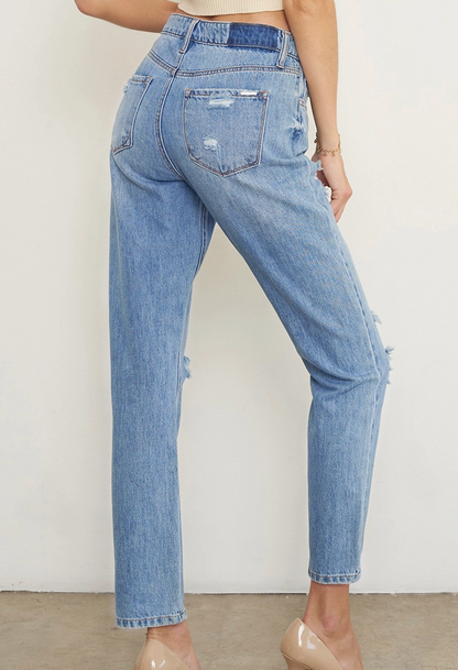 Kady Distressed Girlfriend Jeans