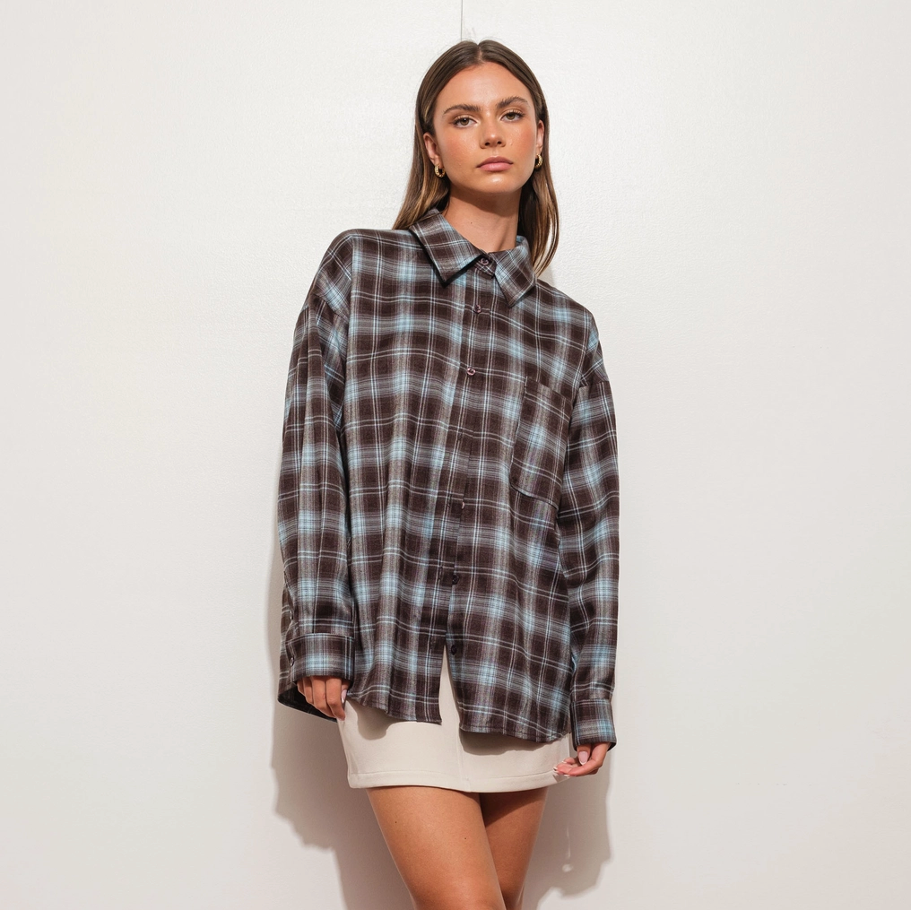 Emery Oversized Plaid Shirt