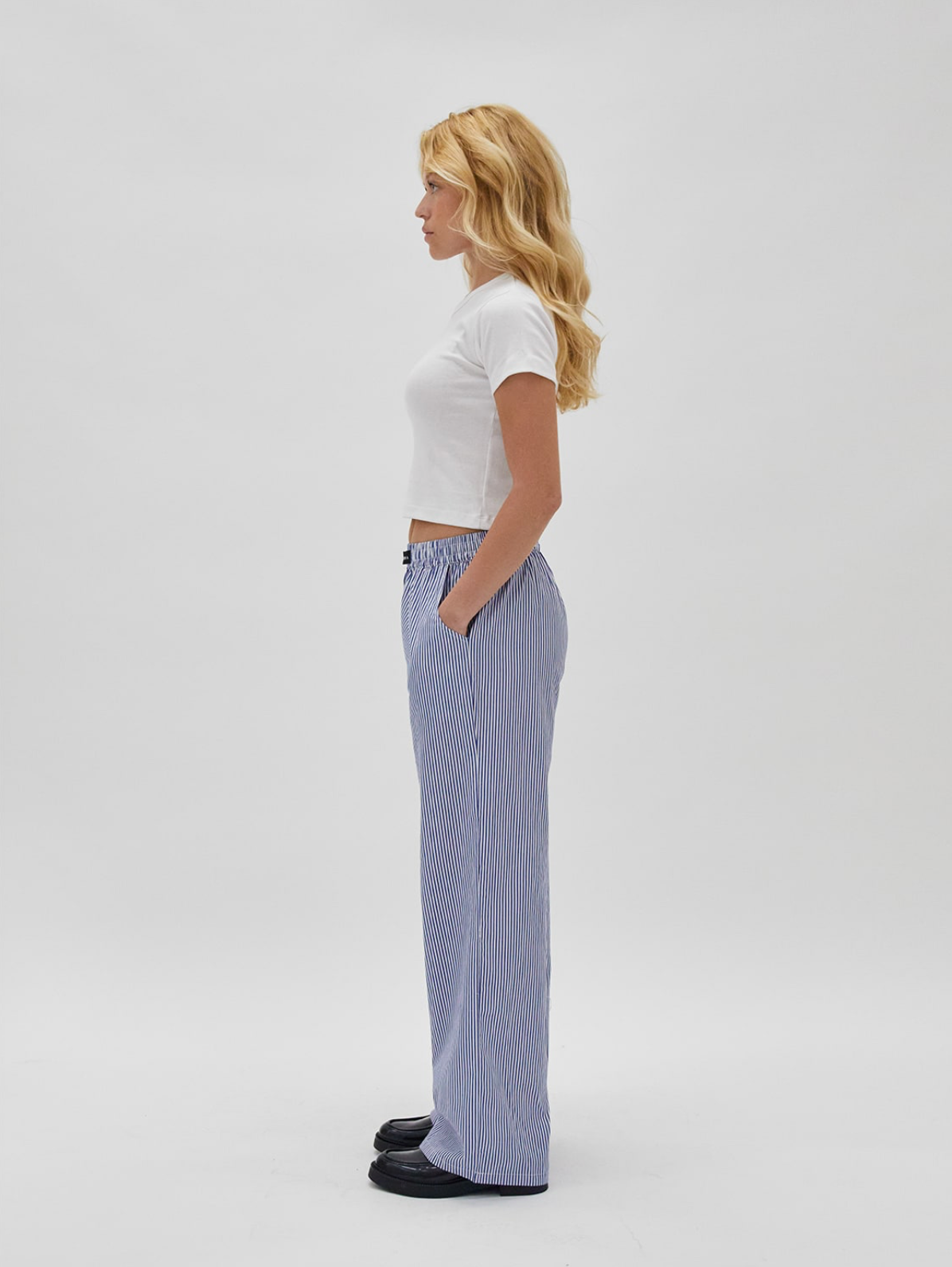 Maeve Stripped Pants - Blue