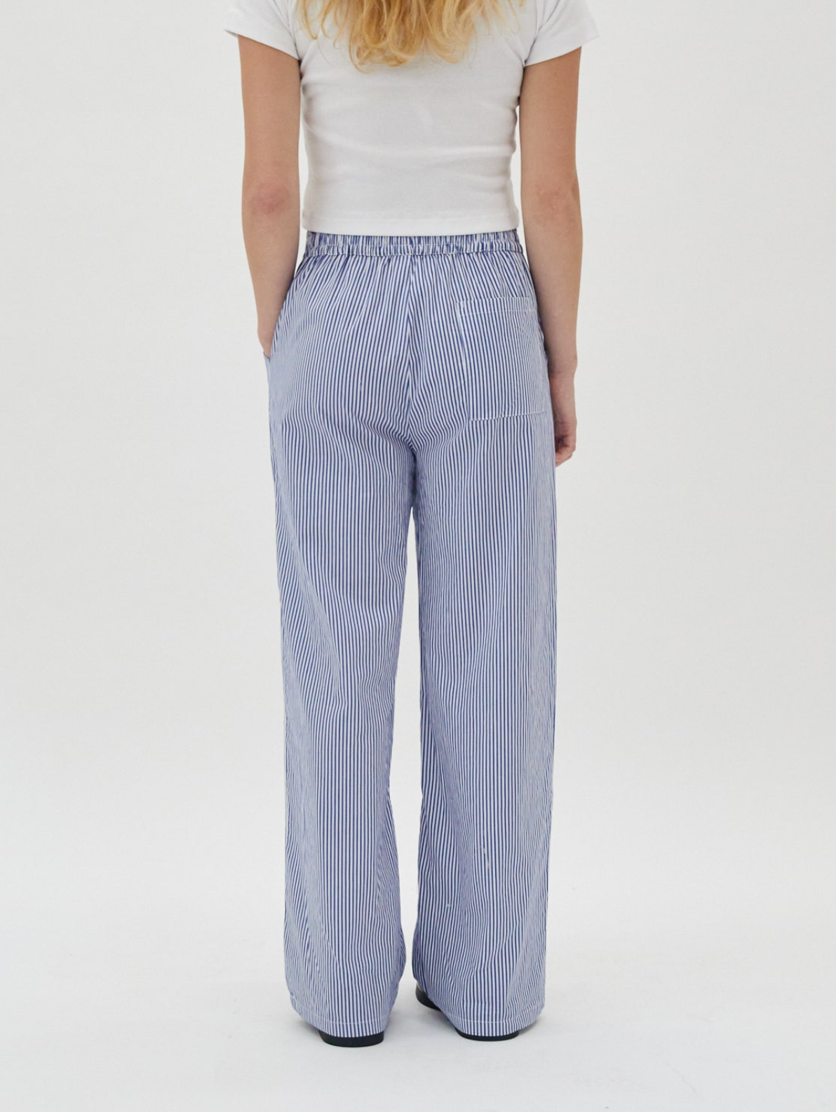 Maeve Stripped Pants - Blue