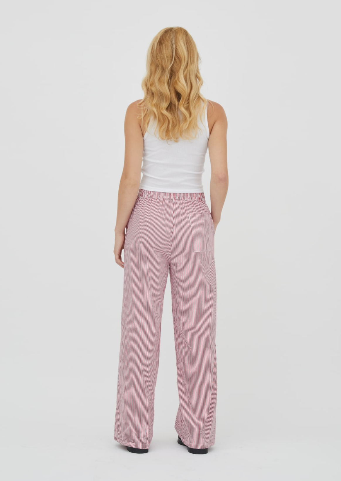 Maeve Stripped Pants - Red