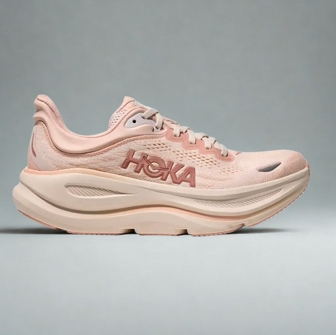 Hoka One One Bondi 9 Rose Latte Rose Cream Women's