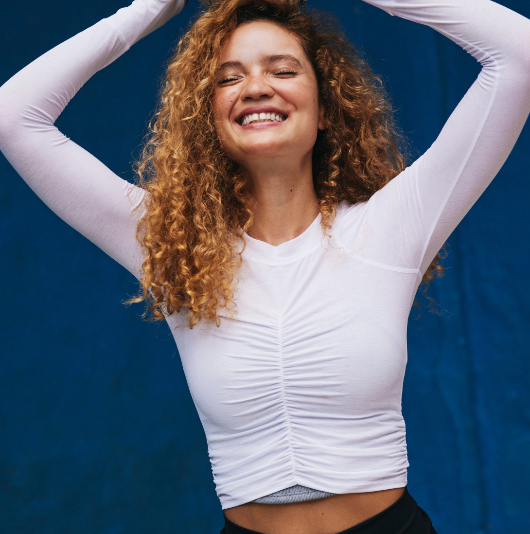 FP Movement - Tempo Ruched Long Sleeve: White