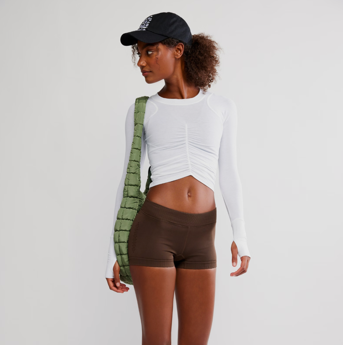 FP Movement - Tempo Ruched Long Sleeve: White