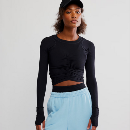 FP Movement - Tempo Ruched Long Sleeve: Black