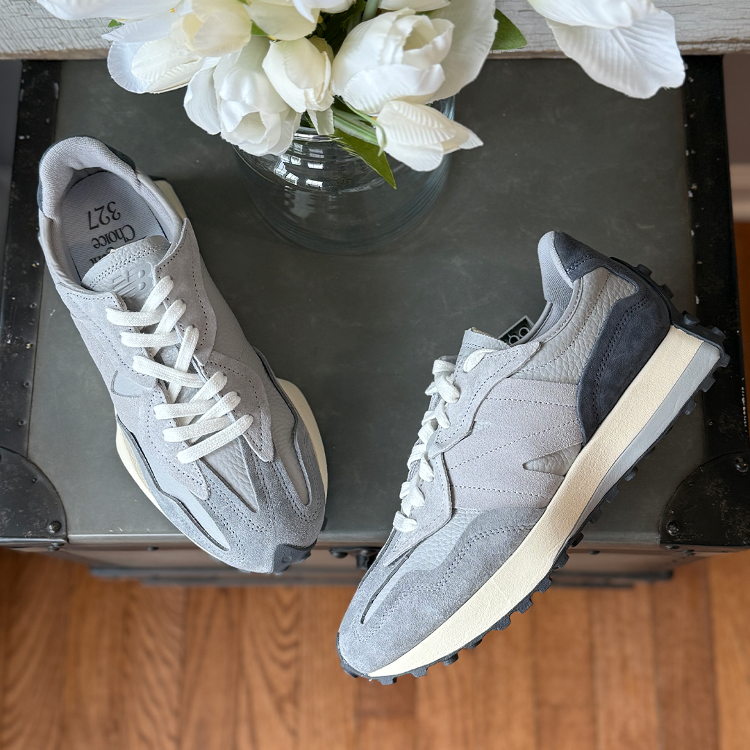 New Balance 327 Grey Day Rain Cloud – Lilac Blonde New Balance 327 Grey Day Rain Cloud – Lilac Blonde