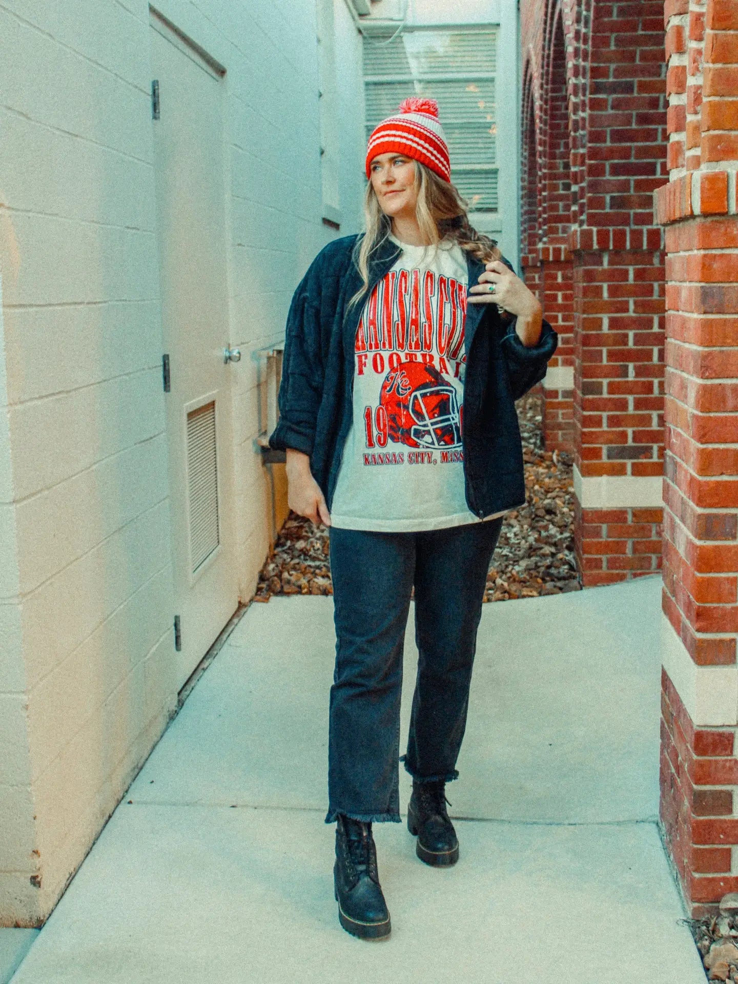 90's Vintage Kansas City Football Oversized Tshirt