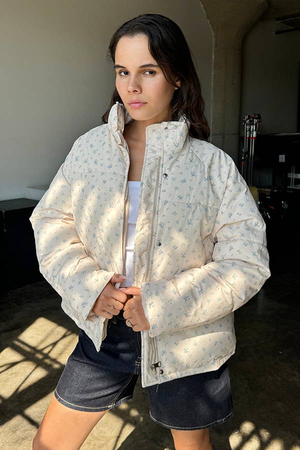 Daisy Vintage Oversized Puffer Jacket