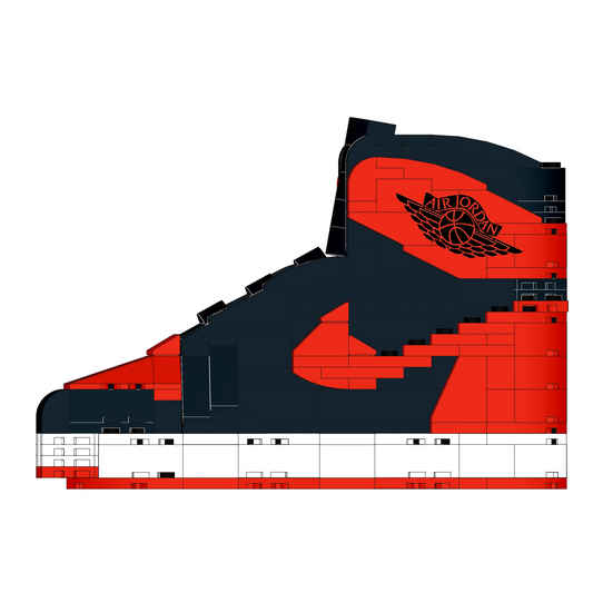 Sneaker Bricks Jordan 1 High Banned Mini Figure