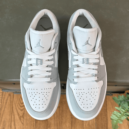 Jordan 1 Low White Wolf Grey Women's