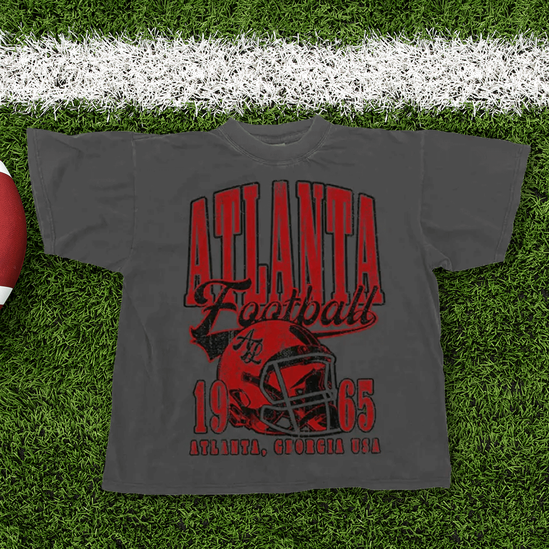 90's Atlanta Football Vintage Oversized Tshirt