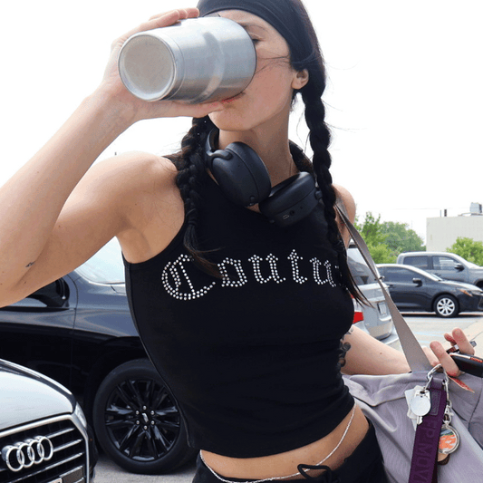 Juicy Couture - Big Bling Couture Tank Top Black