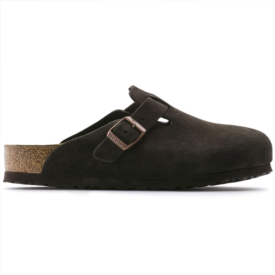 Birkenstock Boston Soft Footbed Suede Mocha