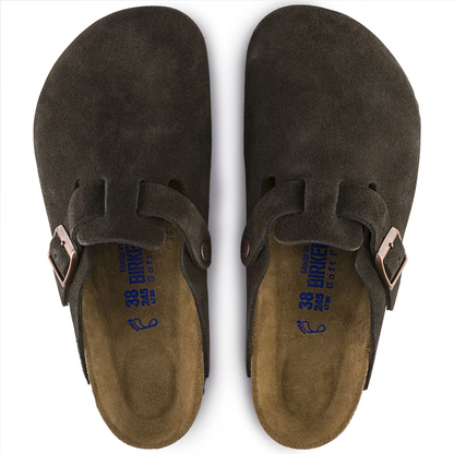 Birkenstock Boston Soft Footbed Suede Mocha