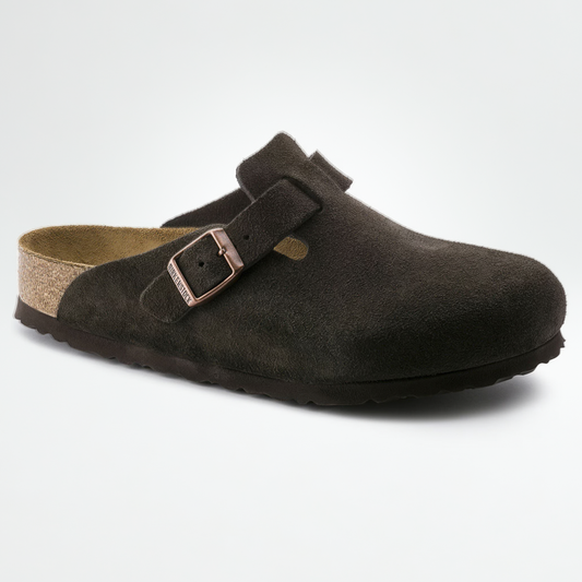 Birkenstock Boston Soft Footbed Suede Mocha