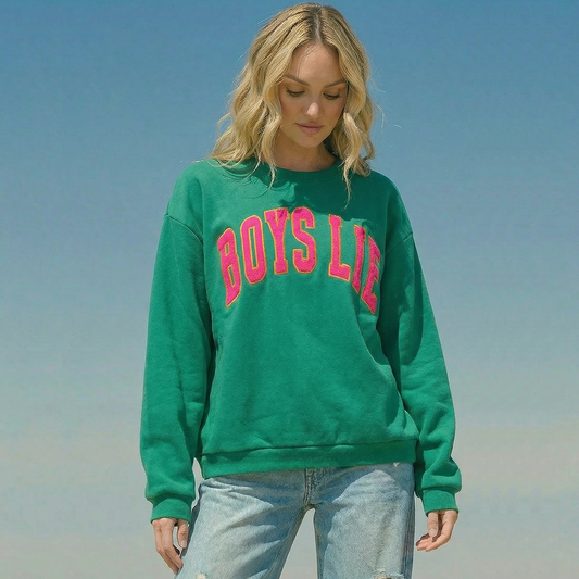 BOYS LIE - LEAN GREEN KARA CREW