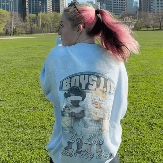 BOYS LIE - AURA LET LOVE GUIDE MY WAY KARA CREWNECK