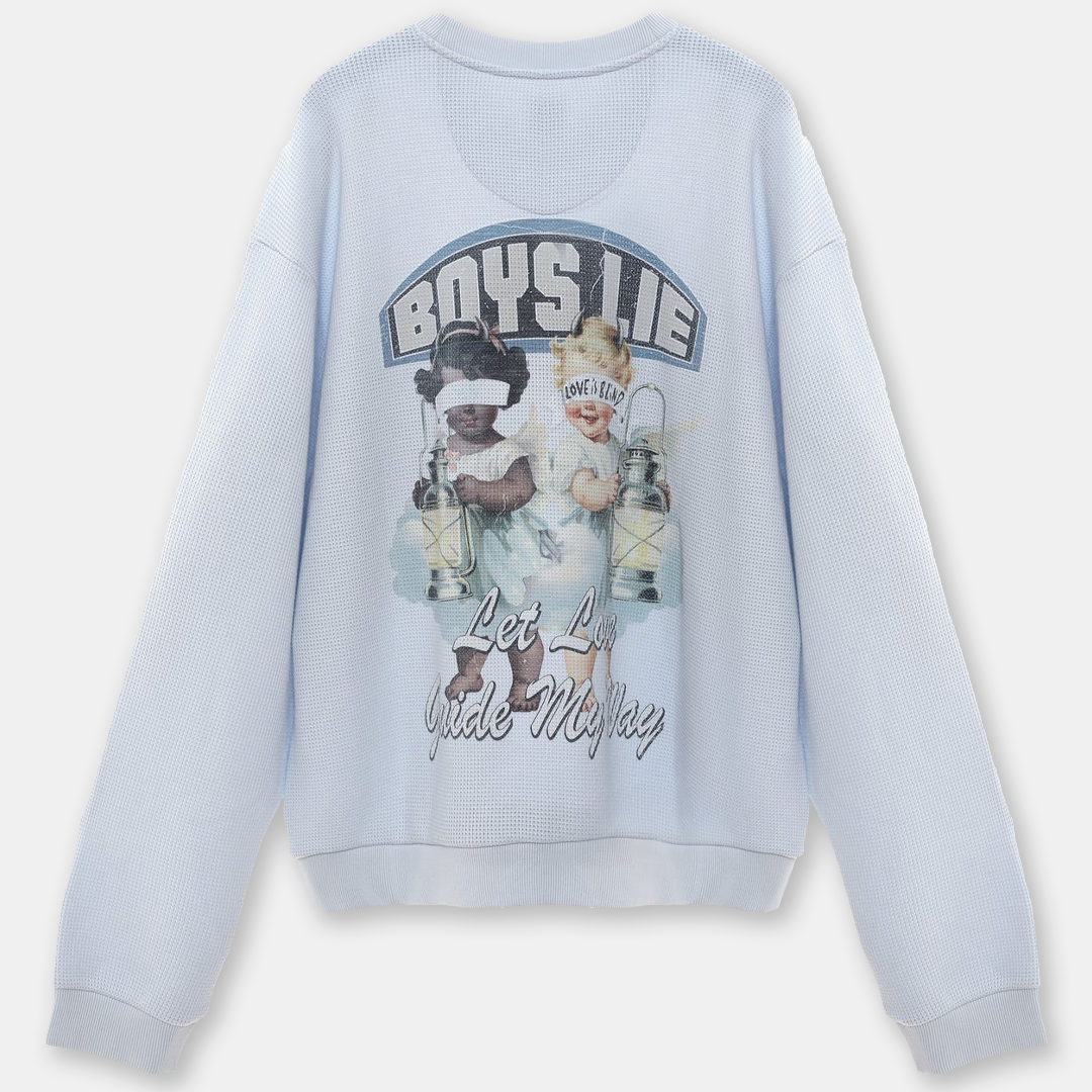 BOYS LIE - AURA LET LOVE GUIDE MY WAY KARA CREWNECK