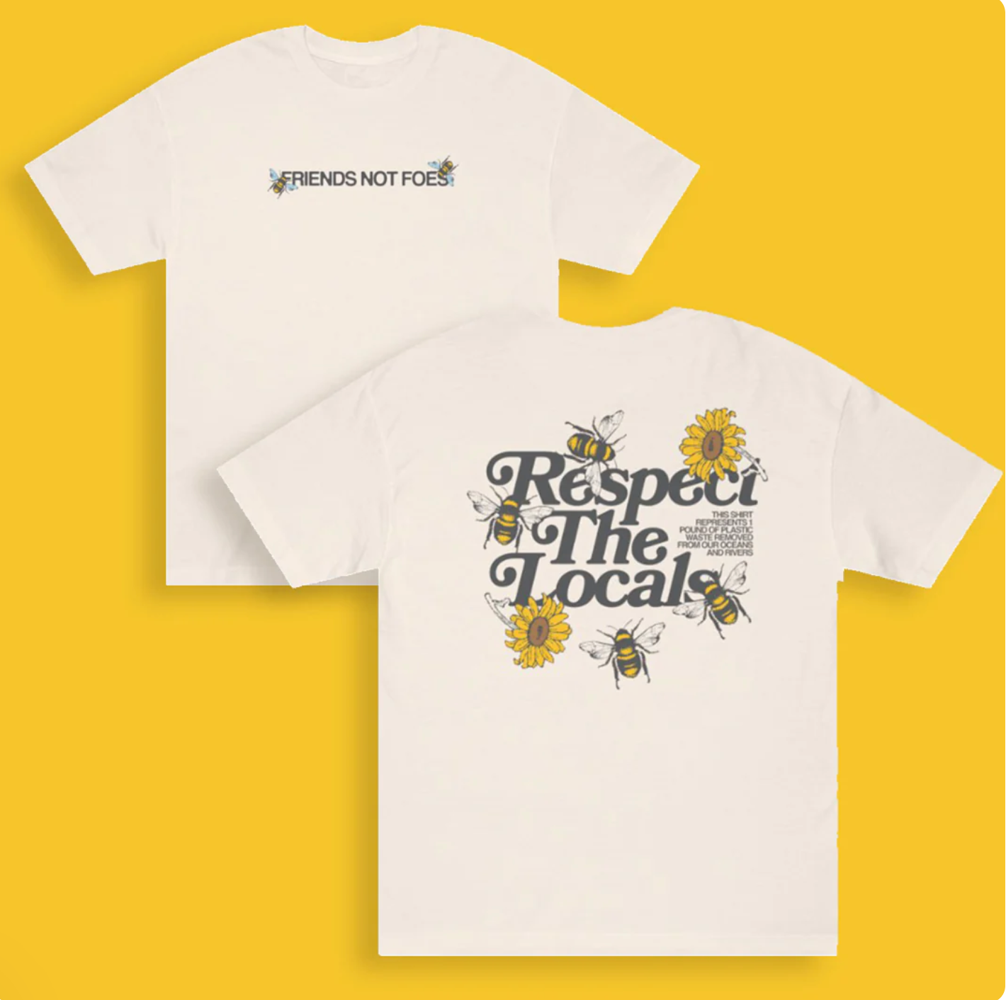RESPECT THE LOCALS - BEE GRAPHIC TEE