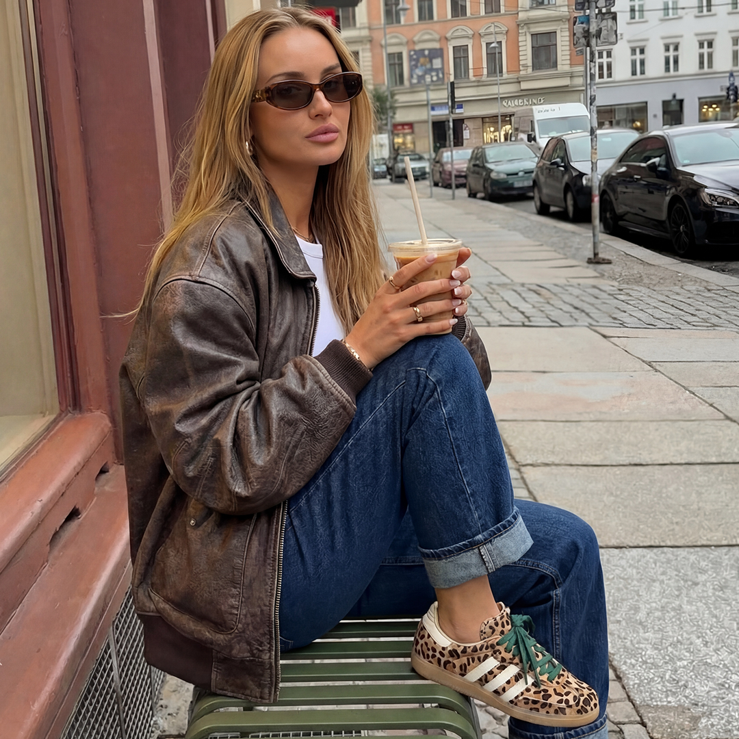 adidas Samba OG Leopard Magic Beige Women's