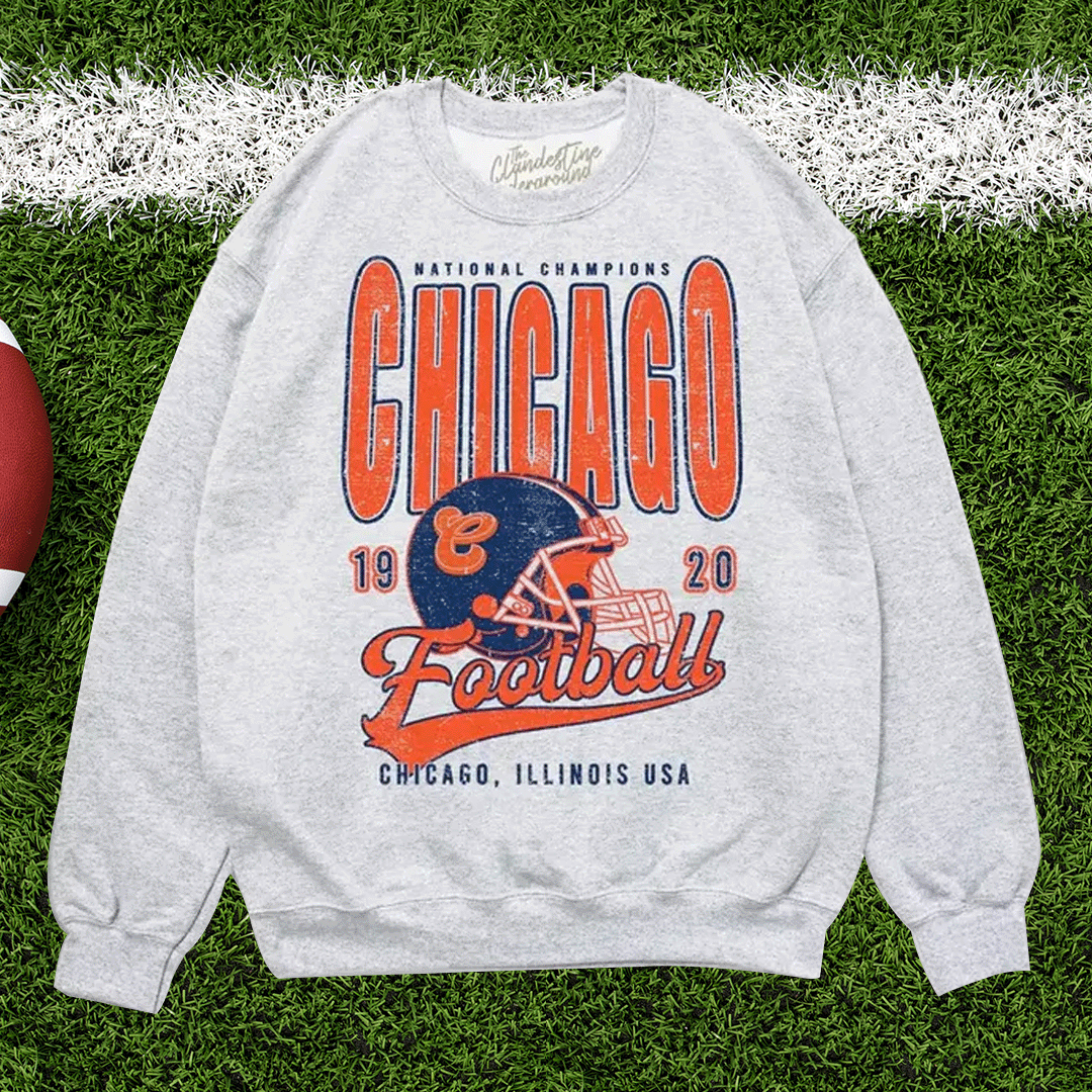 90's Chicago Football Champs Oversized 90's Sweatshirt