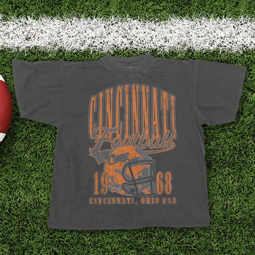 90's Cincinnati Football Vintage Oversized TShirt