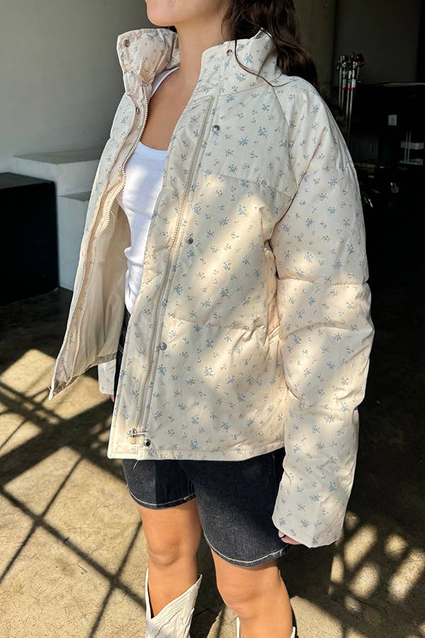 Daisy Vintage Oversized Puffer Jacket