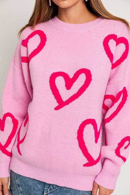 Alix Heart Sweater