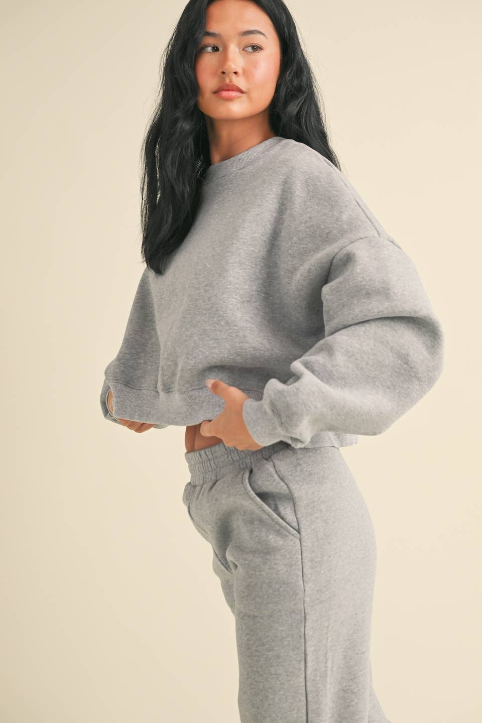 Erin Cozy Fleece Oversized Crewneck